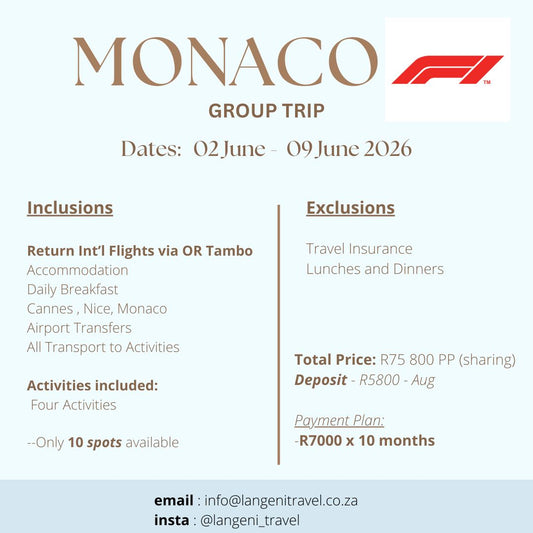 Monaco: 02 JUNE - 09 JUNE '26